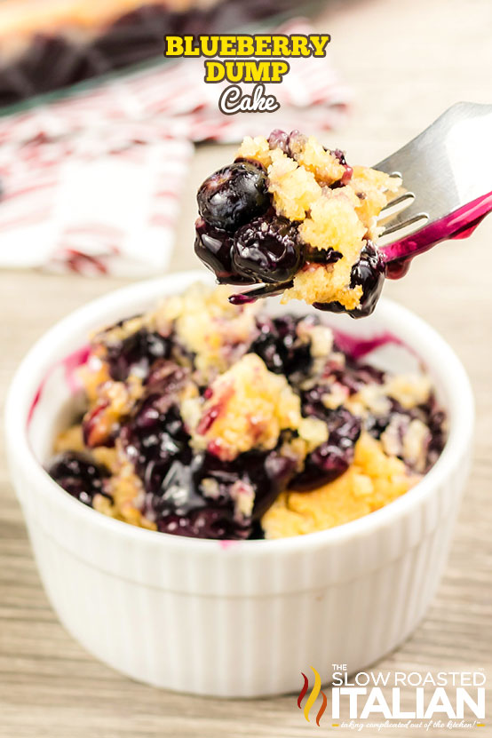 Blueberry dump cake is the easiest cake recipe you Blueberry Dump Cake + VIDEO