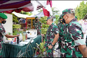 Dalam rangka HUT ke 61  Batalyon infateri 133/yudha sakti gelar bazar,