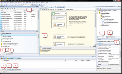 SSIS Window Layout