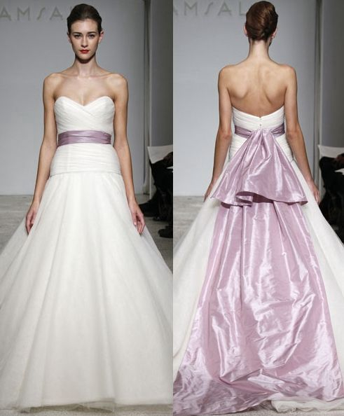 Here are a few more alternative wedding dresses in purple and white