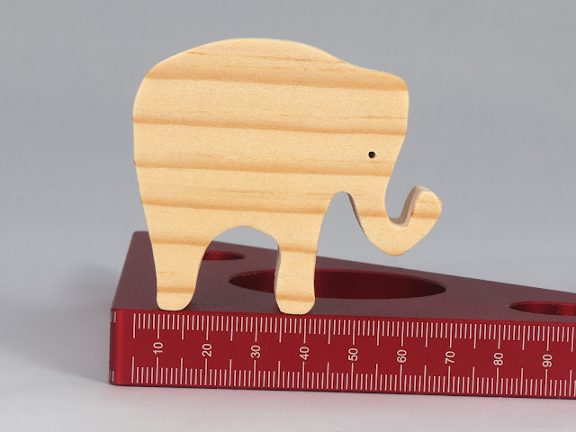 Small Wood Toy Elephant Cutout, Unfinished, Noah's Ark Animal Cracker, Handmade