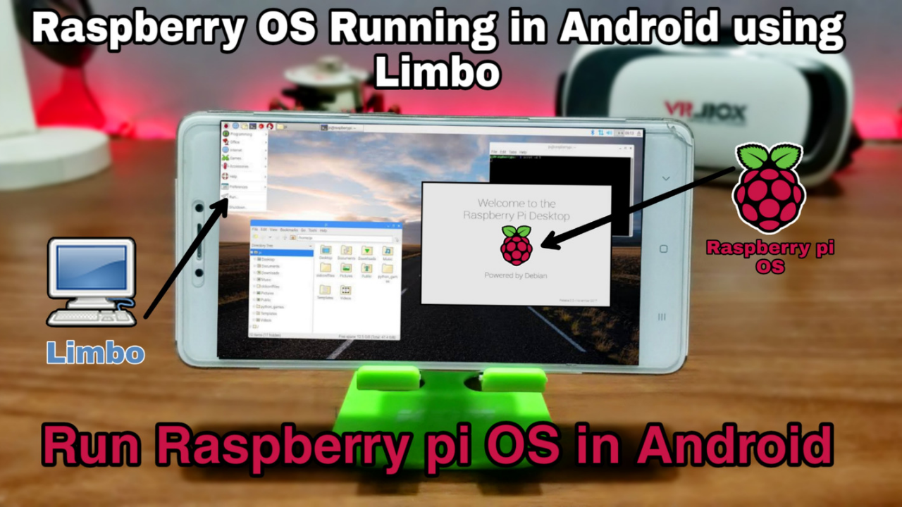 Raspberry Pi Os Running In Android Phone Using Limbo Pc Emulator Tech With King