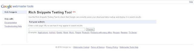 Google rich Snippets Tool