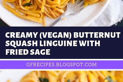 Creamy (vegan!) Butternut Squash Linguine with Fried Sage