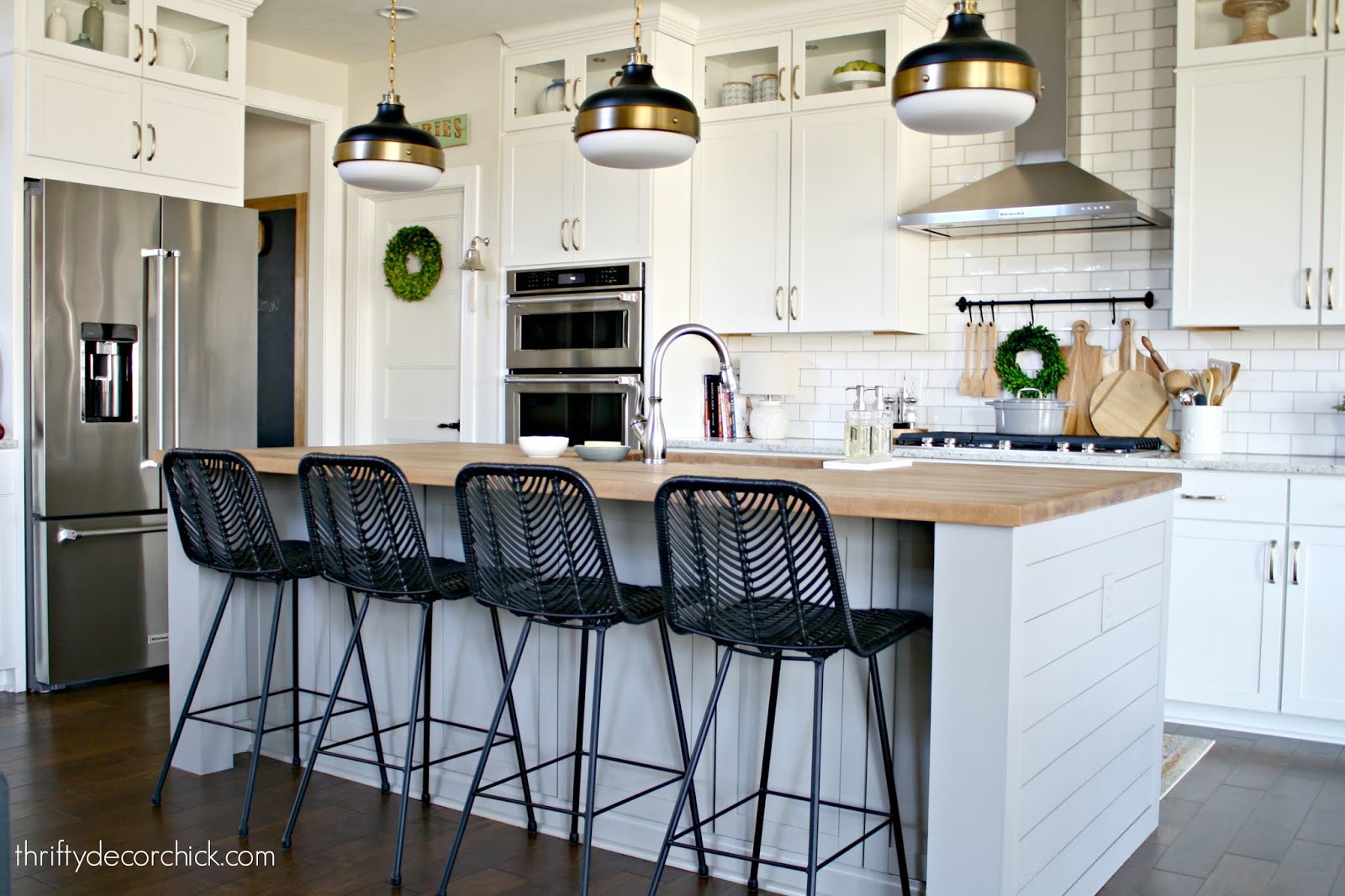 $100 kitchen island transformation, Thrifty Decor Chick