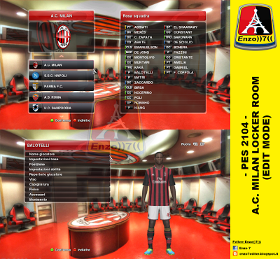 PES 2014 A.C. MILAN LOCKER ROOM