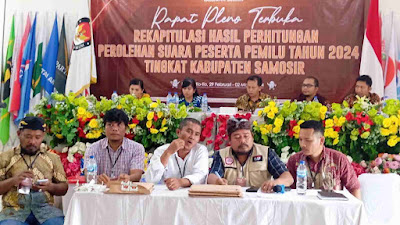 Rekapitulasi Suara Kecamatan di Dapil Samosir 4 Selesai, Ini Partai dan Para Caleg Terpilih 