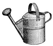 Vintage Garden Clip ArtClassic Watering Can. Click on Images to Enlarge (water can vintage image graphicsfairy )