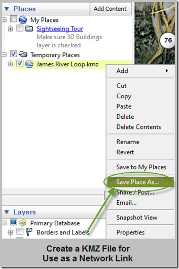 save kmz file