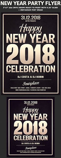  New Year Party Flyer Template