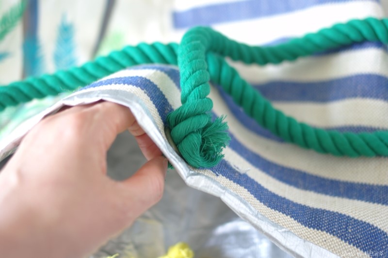 Sewing tutorial for Large Beach Bag / Tote DIY