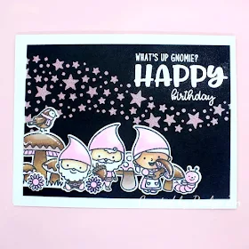 Sunny Studio Stamps: Home Sweet Gnome Customer Card by Roslyn Jin