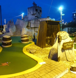 Photo of the Victory Trail minigolf course at Treasure Island Adventure Golf in Southsea