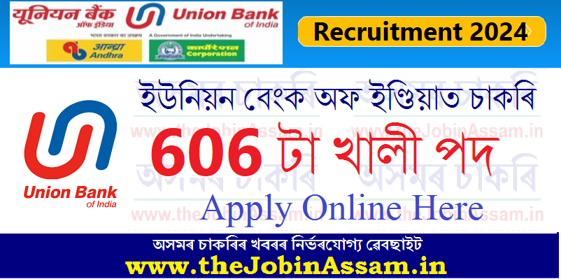 Union Bank Of India Recruitment 2024 – 606 Posts, Online Apply