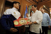 Jerwin Ancajas with President Duterte