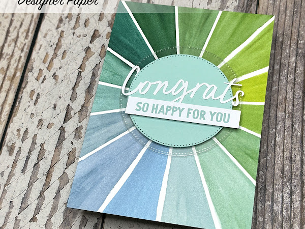 Bright and Cheerful Card with FULL OF LIFE Designer Series Paper