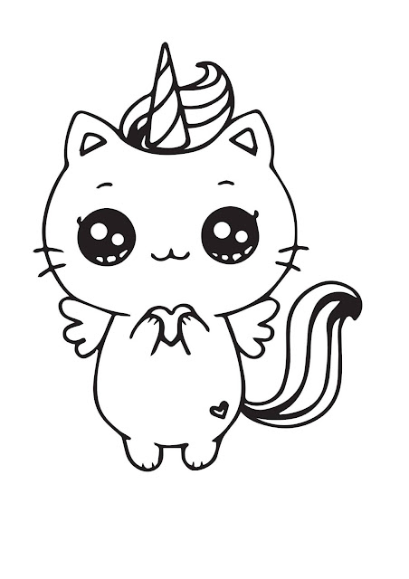 15 free printable coloring cat picture for kids