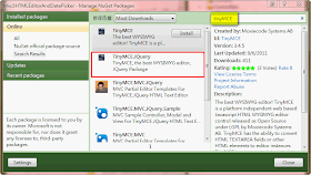 NuGet 安裝 TinyMCE HTML Editor