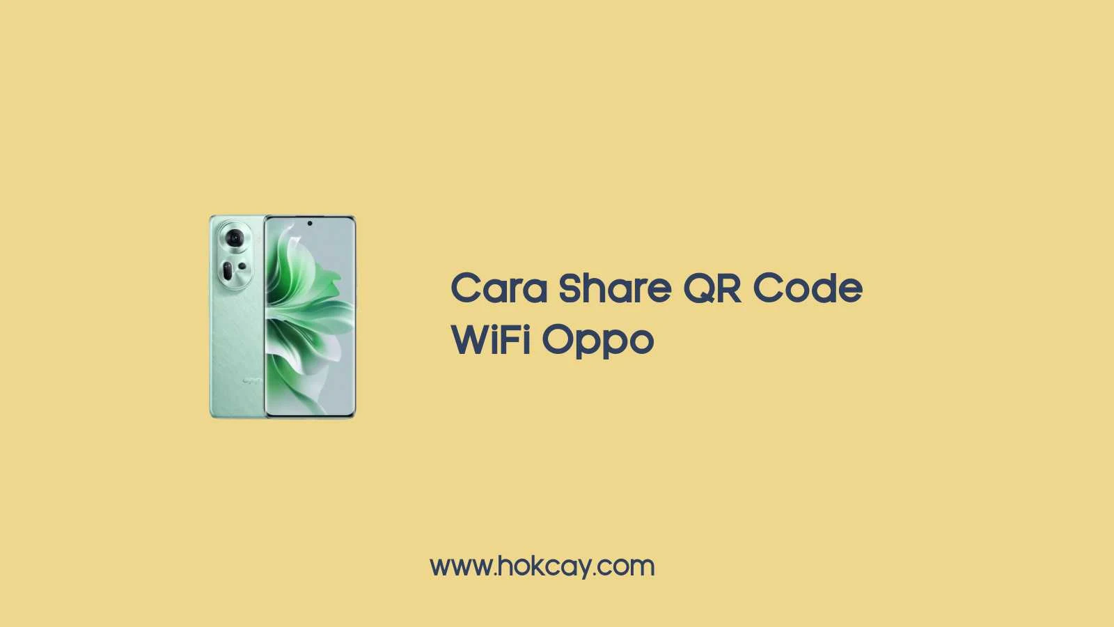 Cara Share QR Code WiFi Oppo