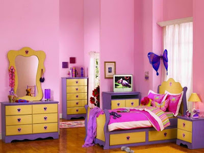 desain kamar tidur anak perempuan