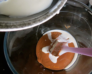 ENTREMETS AUX DEUX MOUSSES AU CHOCOLAT mousse chocolat au lait
