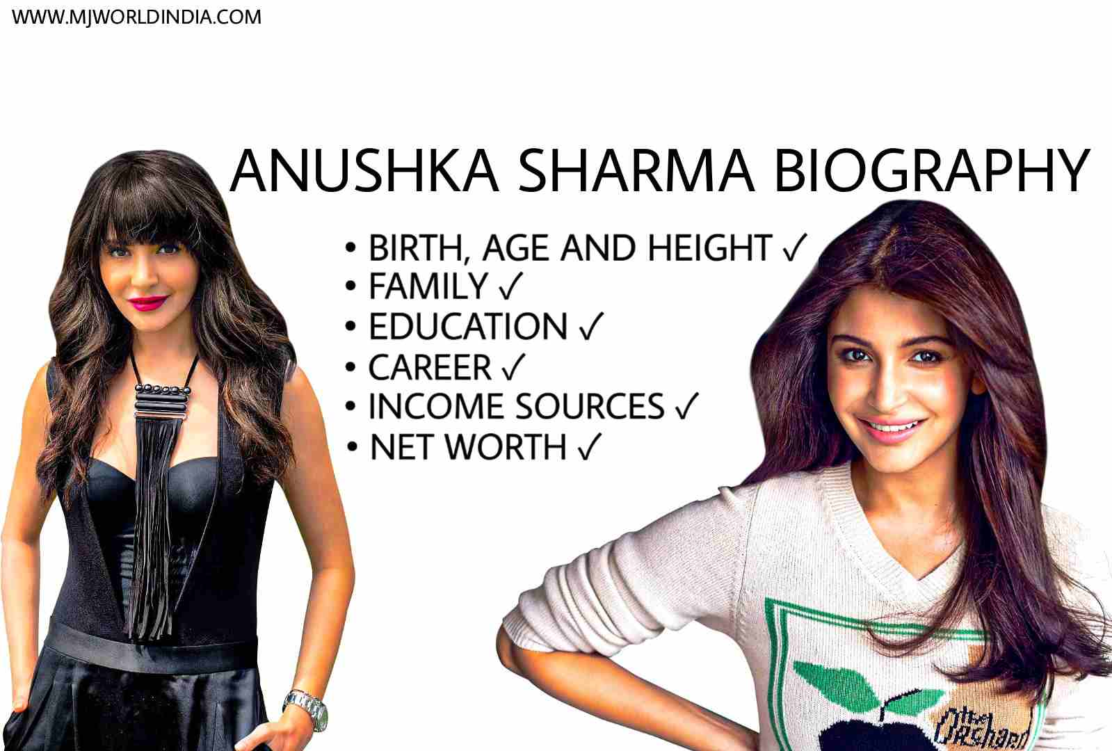 Anushka Sharma biography, Family, Career, Education, Height, Net Worth & Income Sources