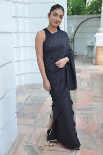 Nazriya Nazim Saree Stills at Ante Sundaraniki Movie Interview