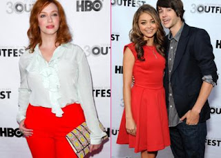  Christina Hendricks, Sarah Hyland & Matt Prokop: Outfest Fun » Gossip | Christina Hendricks | Sarah Hyland | Matt Prokop