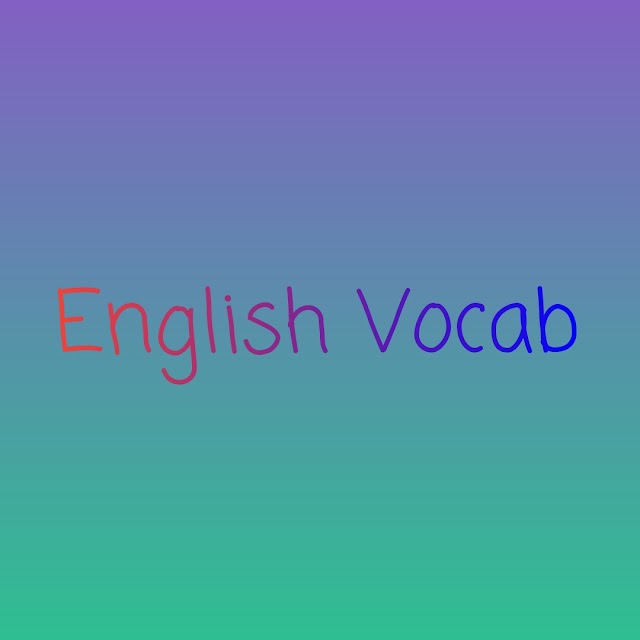 English vocab learning