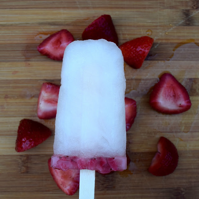 Strawberry Champagne Popsicle Recipe