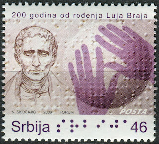 Serbia 2009 Louis Braille Luja Braja