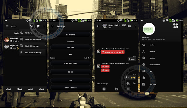 download BBM Mod Versi 2.11.0.16 Like Status DP dan pemberitahuan hapus chat Thema Full Black Terbaru