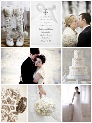 Classic white winter wedding