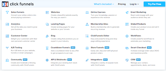 clickfunnels key features
