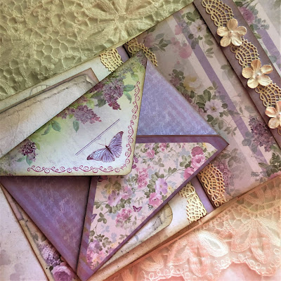 Sara Emily Barker https://sarascloset1.blogspot.com/2019/05/mini-album-tour-featuring-stamperia.html Stamperia Lilac Flowers Tim Holtz Entomology Lace Baseboard Frames Mini Album Tour 14