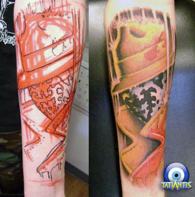 tatto tribal lengan