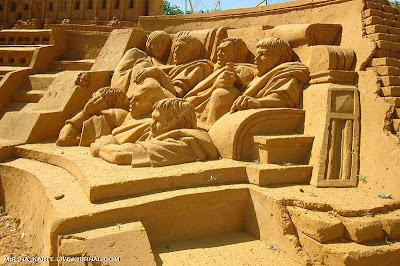 Great Roman Empire Sand Sculpture Exhibition in Russia Seen On coolpicturesgallery.blogspot.com