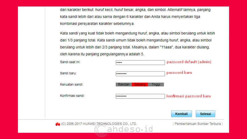 Mengganti Password Wifi dan Password Halaman Admin MiFi Huawei