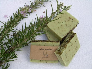 Making rosemary soap for oily skin