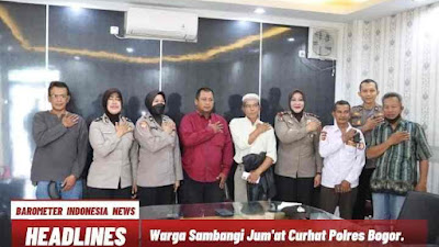 Warga Sambangi Jum'at Curhat Polres Bogor