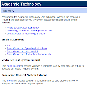 Academic Technology Panel in My NorthShore Tab