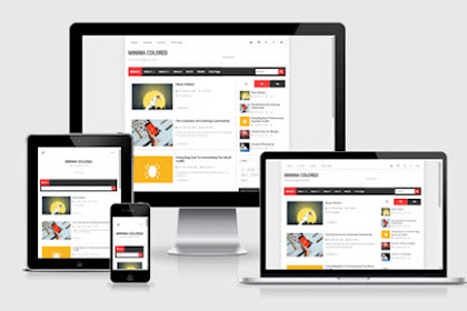 New Minima Colored Responsive Blogger Templates