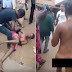 Disturbing video: Female kidnapper stripped and paraded naked in Osun state