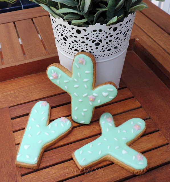 galletas decoradas de cactus