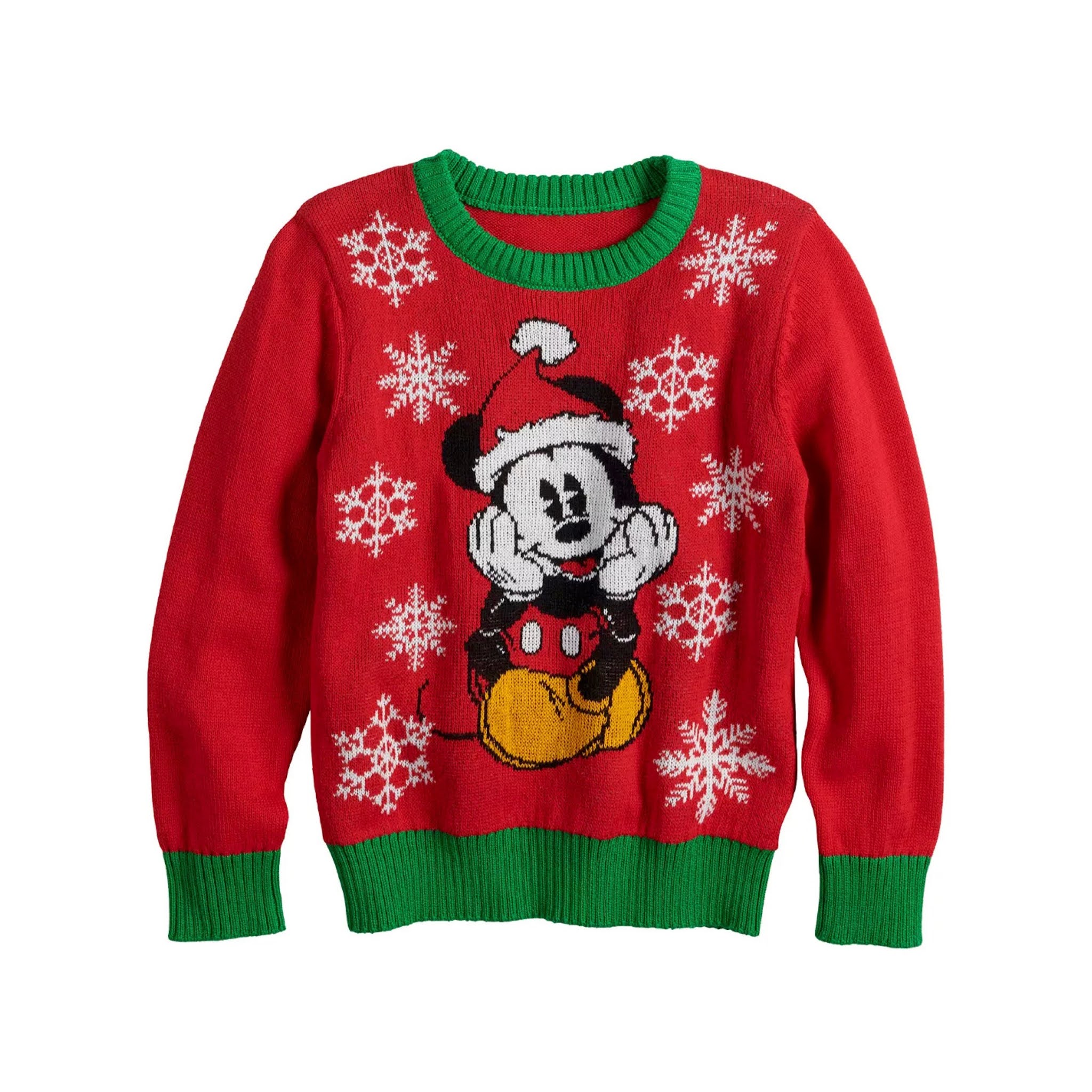 Mickey Mouse Knit Holiday Sweater from Jumping Beans