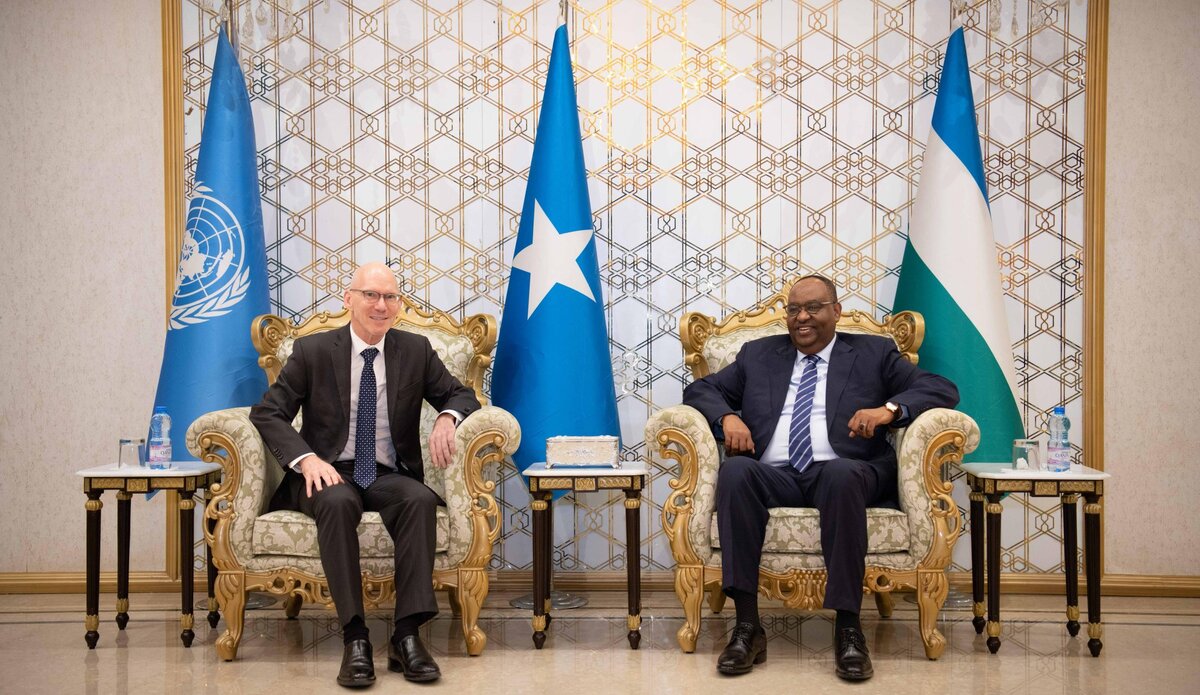 The Acting United Nations Envoy to Somalia, James Swan, visited Puntland State in northeastern Somalia.
