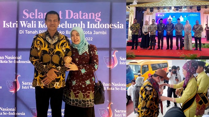 Wali Kota Pariaman Bersama Istri Hadiri Serasehan Nasional Istri Wali Kota se Indonesia di Kota Jambi