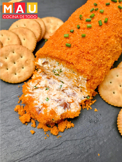 mau cocina de todo receta rollito de queso tocino cebollin botana cheetos receta