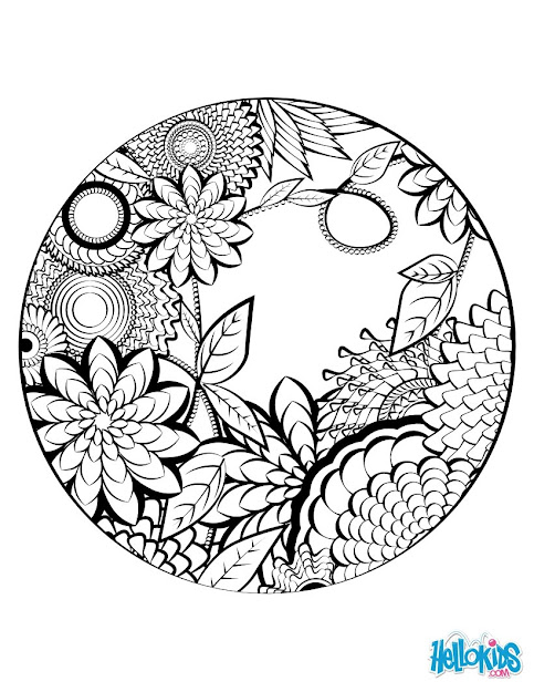 Mandala Coloring Page Worksheet