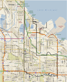 Map-Chicago, IL-Hammond+Whiting (Lake County) City